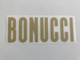 Set de nombre y numero Bonucci 19 Seleccion Italia original Stilscreen Version jugador Player issue