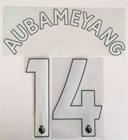 Nombre y número Arsenal 2019-20 Local Aubameyang Premier League No Room For Racism