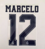 Nombre y numero Real Madrid 2019-20 Visitante Para NIÑO Marcelo