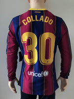Jersey player issue Barcelona 2020-21 manga larga Local Collado 30 Versión jugador de utilería Vaporknit Player issue kitroom long sleeve