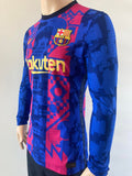 Jersey Barcelona 2021-22 Dembele Champions League Manga larga Version jugador utileria Long sleeve Player issue kitroom