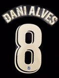 2021-2022 FC Barcelona Dani Alves La Liga Home Name Set and Number Player Issue Avery Dennison
