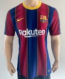 2020-2021 FC Barcelona Home Shirt Messi Champions League Kitroom Player Issue Mint Condition Size L
