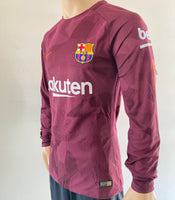 Jersey Barcelona 2017-18 Tercera Coutinho Manga larga Version jugador Utileria Player issue kitroom Long sleeve