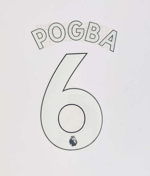 Nombre y número Manchester United 2017-22 Local Pogba Premier League