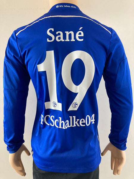 Jersey Schalke 04 2014-15 Local Manga larga Sane Long sleeve Europa League