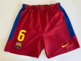 Shorts Barcelona 2010-11 Local Version jugador utileria Player issue kitroom