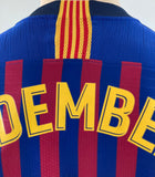 2018 2019 Barcelona Home Shirt Dembele 11 Player issue kitroom Champions League Size M