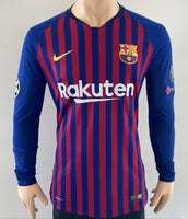 2018 2019 Barcelona Home Shirt Dembele 11 Player issue kitroom Champions League Size M