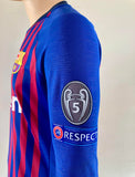 2018 2019 Barcelona Home Shirt Dembele 11 Player issue kitroom Champions League Size M