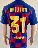 Jersey Barcelona 2019-20 Local Ansu Fati Version jugador utileria Player issue home kitroom (XL)