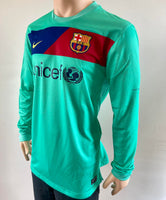 2010-2011 Barcelona Away Shirt Pique Long Sleeve Champions Player Barça B New BNWT Size L