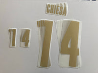 Set de nombre y numero Chisea seleccion Italia Final de la Euro 2020 Stilscreen Version jugador Player issue