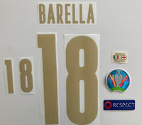 Kit Set name and number Barella Selección Italia Final Euro 2020 Stilscreen