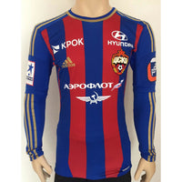 2012 2013 CSKA De Moscú 2012-13 Home Shirt Player Issue long sleeve Kitroom Size 6 (M)