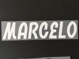 2018-19 Real Madrid Set Oficial nombre y número Marcelo "12" visita