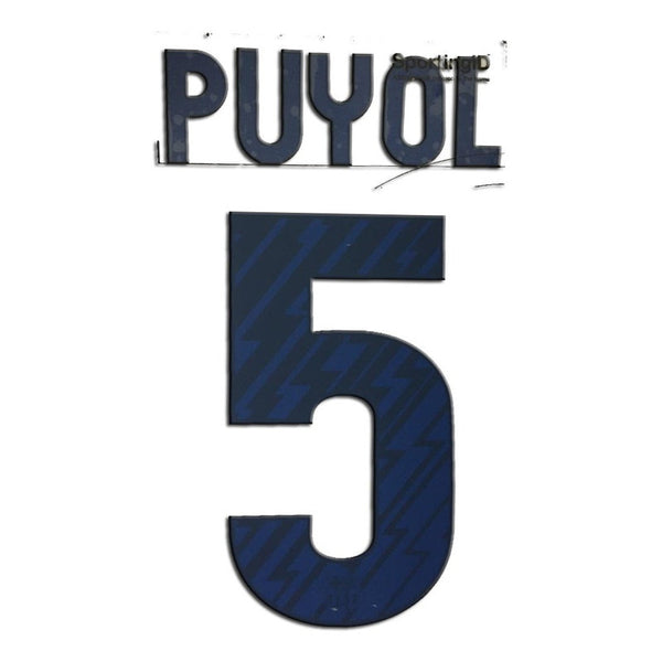 2010-2011-2012 FC Barcelona Away Name Set and Number Carles Puyol Liga and Champions Sipesa Adult Size
