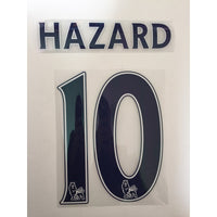 Name Set Número “Hazard 10” Chelsea 2014-17 Para la camiseta de visita/for away kit Premier League SportingiD