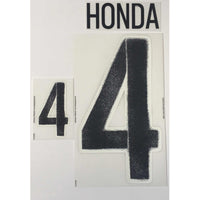 Name set Número “Honda 4” Selección Japón 2016 Para la camiseta de visita/for away kit Dekographics