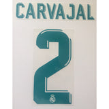 Nombre y Numero Real Madrid 2017 - 18 Carvajal Local Dorsal