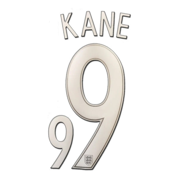 Name set Número “Kane 9”  Selección Inglaterra 2016 EURO 2016 Para la camiseta de visita/for away kit SportingiD