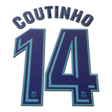 Nombre y número Barcelona 2017-18 Coutinho 14 Visitante Versión jugador Player issue