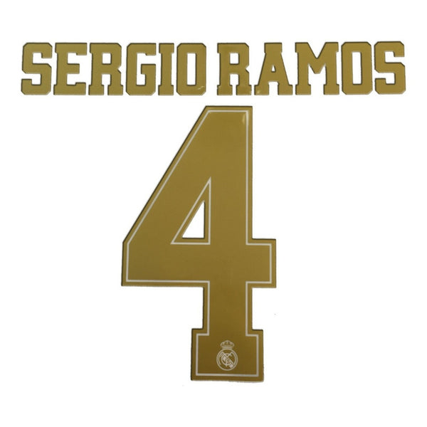 2019 - 2020 Sergio Ramos Real Madrid Home Away Name Set Player Issue Sporting ID