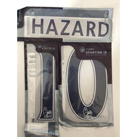 Name Set Número “Hazard 10” Chelsea 2014-17 Para la camiseta de visita/for away kit Premier League SportingiD