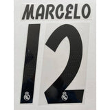 2018-2019 Real Madrid CF Home Name Set and Number Marcelo Viera Player Issue Champions and Cup Sporting ID Adult Size