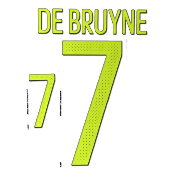 2016 2017 Belgium Name Set Kit Home DE BRUYNE 7  EURO 2016 Dekographics