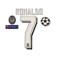 Real Madrid 2015-2016 Numero Ronaldo Away Más Parches