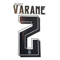 Name set “Varane 2” Real Madrid 2015-16  Para la camiseta de local/for home kit SportingiD