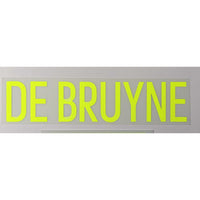 Name set Número “De Bruyne 7” Bélgica EURO 2016 Para la camiseta de local Dekographics