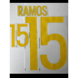 2016 2017 Spain Name Set Kit RAMOS 15 EURO 2016 DekoGraphics