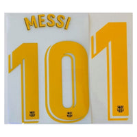Name set Número Messi 10 Para NIÑO  FC Barcelona 2018-19 Para la camiseta de local/for home Kit Avery Dennison