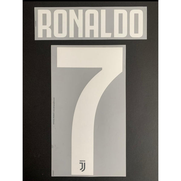 Número name set Juventus 2019-20 Local Ronaldo 7 player issue  Dekographics