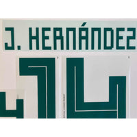 Número México 2018-19 Javier Hernández Visitante Original