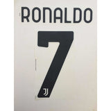 2020-2022 Juventus home Name Set and Number Cristiano Ronaldo Player Issue Serie A DekoGraphics