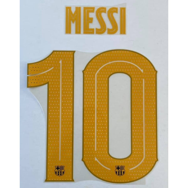 2019-2021 FC Barcelona Messi Home Name Set and Number Champions League Player Issue Avery Dennison