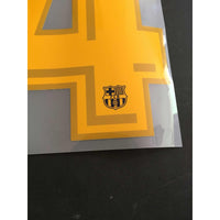 Name set Número I. Rakitić FC Barcelona 2017-18 For home kit/Para la camiseta de local SportingiD Fan