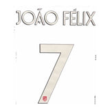 Name set Número “João Félix 7” Atlético de Madrid 2019-20 Para la camiseta de local/for Home kit Champions League/Copa del Rey Sipesa
