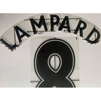 Name Set Número “Lampard 8” Chelsea 2007-08 Para la camiseta de visita/for away kit  Premier League SportingiD