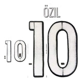 Name set Número “Özil 10”  Alemania Eliminatorias para el Mundial de Rusia Para la camiseta de local/for home kit DekoGraphics
