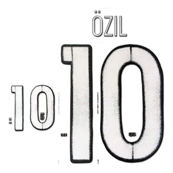 2016 2017 Germany Name Set Kit Away OZIL 10 Play Off WC Russian 2018 Dekographics