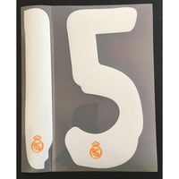 Name set Número “Carvajal 15” Real Madrid 2013-14, temporada de la décima  Para la camiseta de visita/for away kit SportingiD