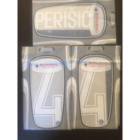 Name Set Número “Perišić 44” Inter de Milán 2017-18 Para la camiseta de local/for Home kit Stilscreen