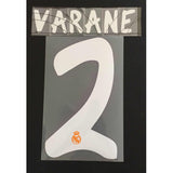 Nombre y numero Varane Real Madrid Visitante 2013-2014 Original Name set Away kit Player issue