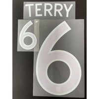 Name set Número “Terry 6” Selección Inglaterra 2010-11 Mundial de Sudáfrica Para la camiseta de visita/for away kit SportingiD