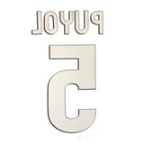 2010-2011-2012 FC Barcelona Away Name Set and Number Carles Puyol Liga and Champions Sipesa Adult Size