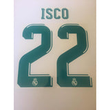 Nombre y numero 2017 2018 Real Madrid Isco Alarcon Champions Final player issue Name set home